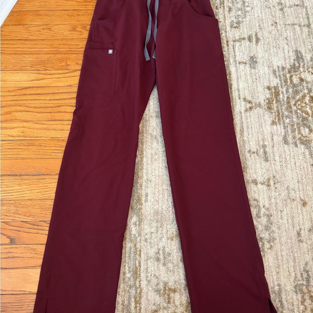 Maroon Figs Pants Womens XS Tall